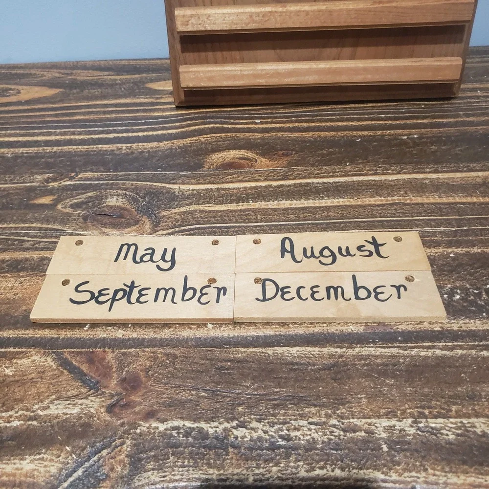 Coca-Cola Perpetual Calendar Wood Wall Decor General Store Red Truck Fair